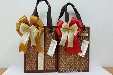 กระเช้าของขวัญ ทรงสี่เหลี่ยม